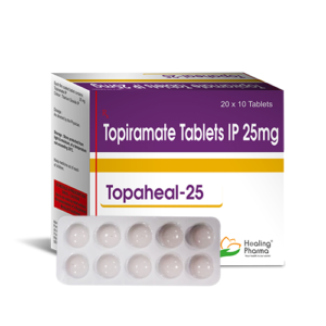 Topaheal 25mg（Topiramate Topaheal 25mg）- 100 tablets Healing Phama